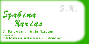 szabina marias business card
